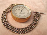 Late 19th century pocket barometer by Chadburns Liverpool